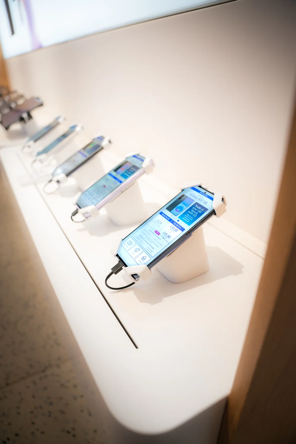Retail product displays and smartphones